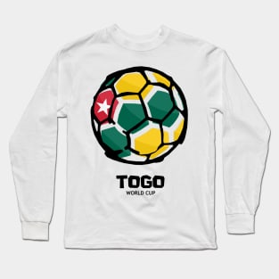 Togo Football Country Flag Long Sleeve T-Shirt